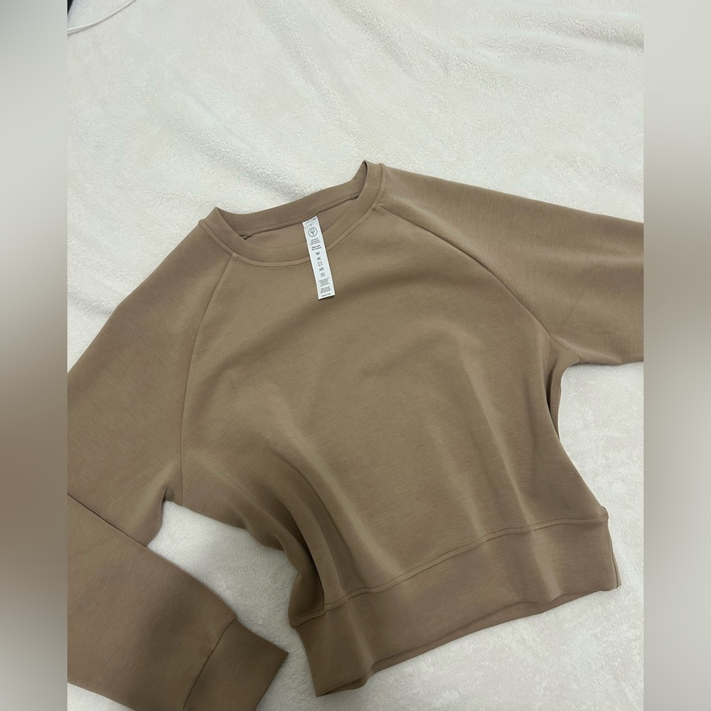 Brown Raglan Sleeve Sweatshirt